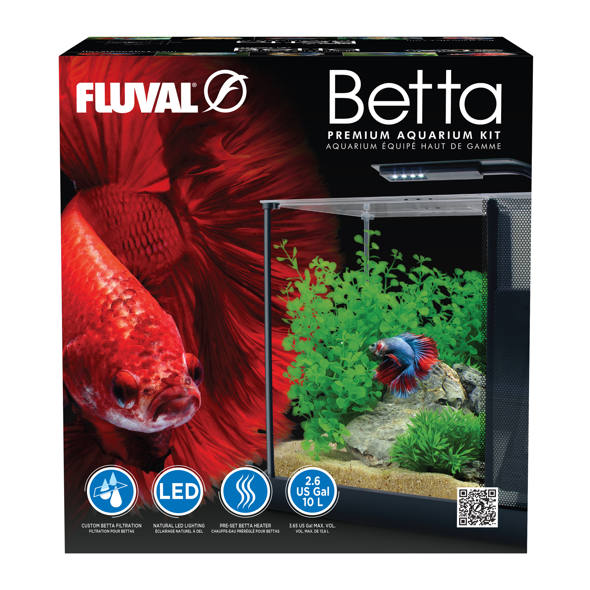 Aquarium équipé Betta haut de gamme - 10 L (2,6 gal US)