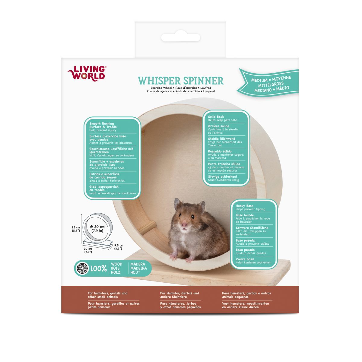 Jouet à gruger Nibblers Living World en bois, en branches d