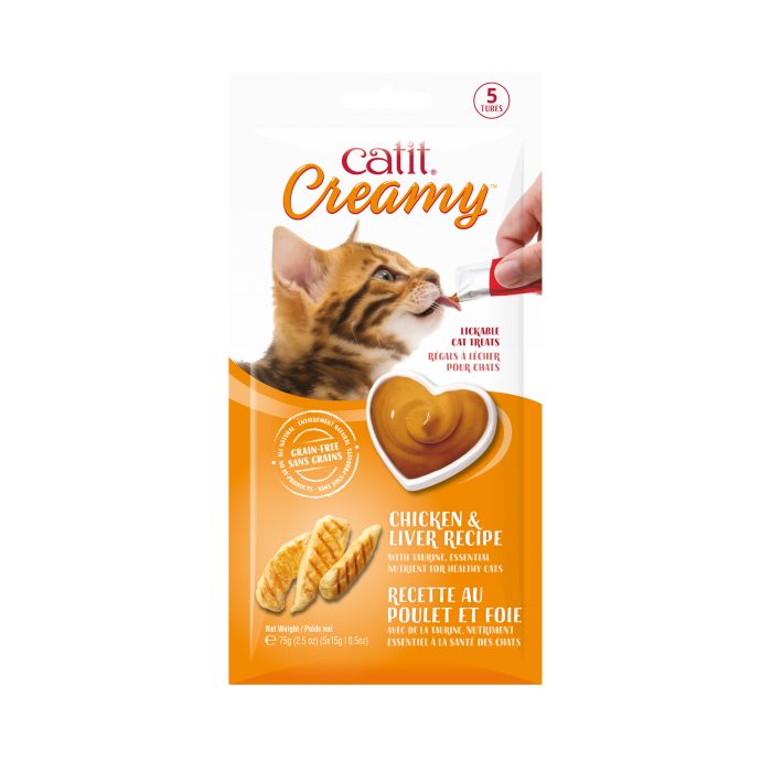 Catit Creamy - Chicken & Liver, 5 Pack