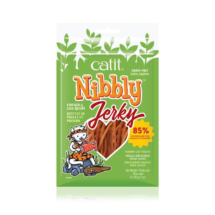 Catit Nibbly Jerky - Chicken & Fish, 30 g (1 oz)