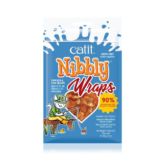 Catit Nibbly Wraps - Chicken & Fish, 30 g (1 oz)