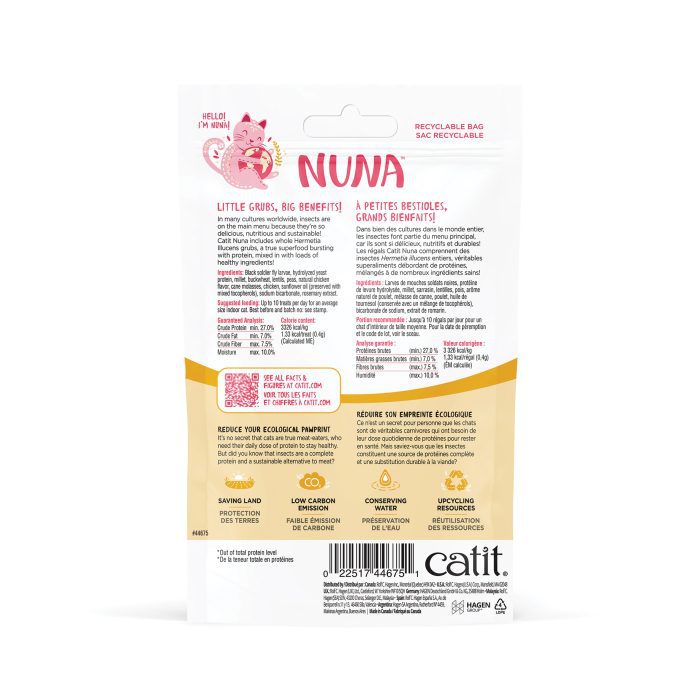 Catit Nuna Treats – Insect Protein & Chicken, 60 g - Image 2