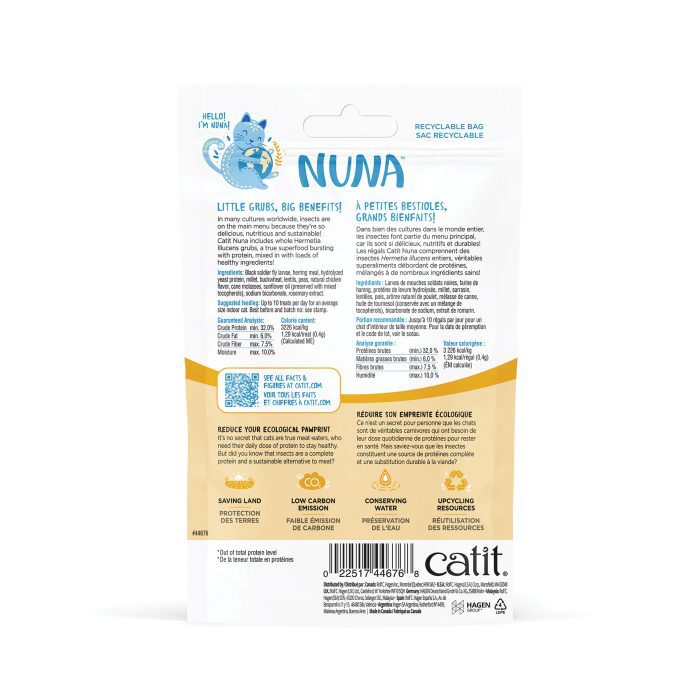 Catit Nuna Treats – Insect Protein & Herring, 60 g - Image 2