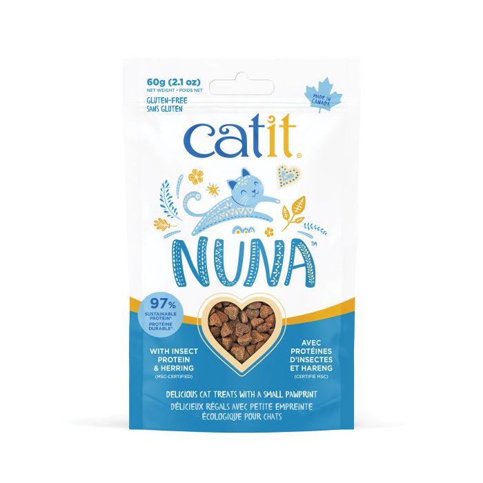 Catit Nuna Treats – Insect Protein & Herring, 60 g